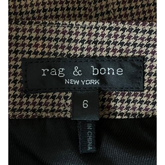 Rag & Bone Skirt Itty Bitty Plaid brown miniskirt size 6 - Picture 4 of 6